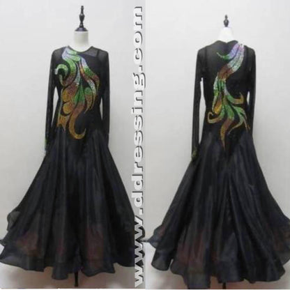 Black Dress For Ballroom (standard dresses for sale, modern, smooth)