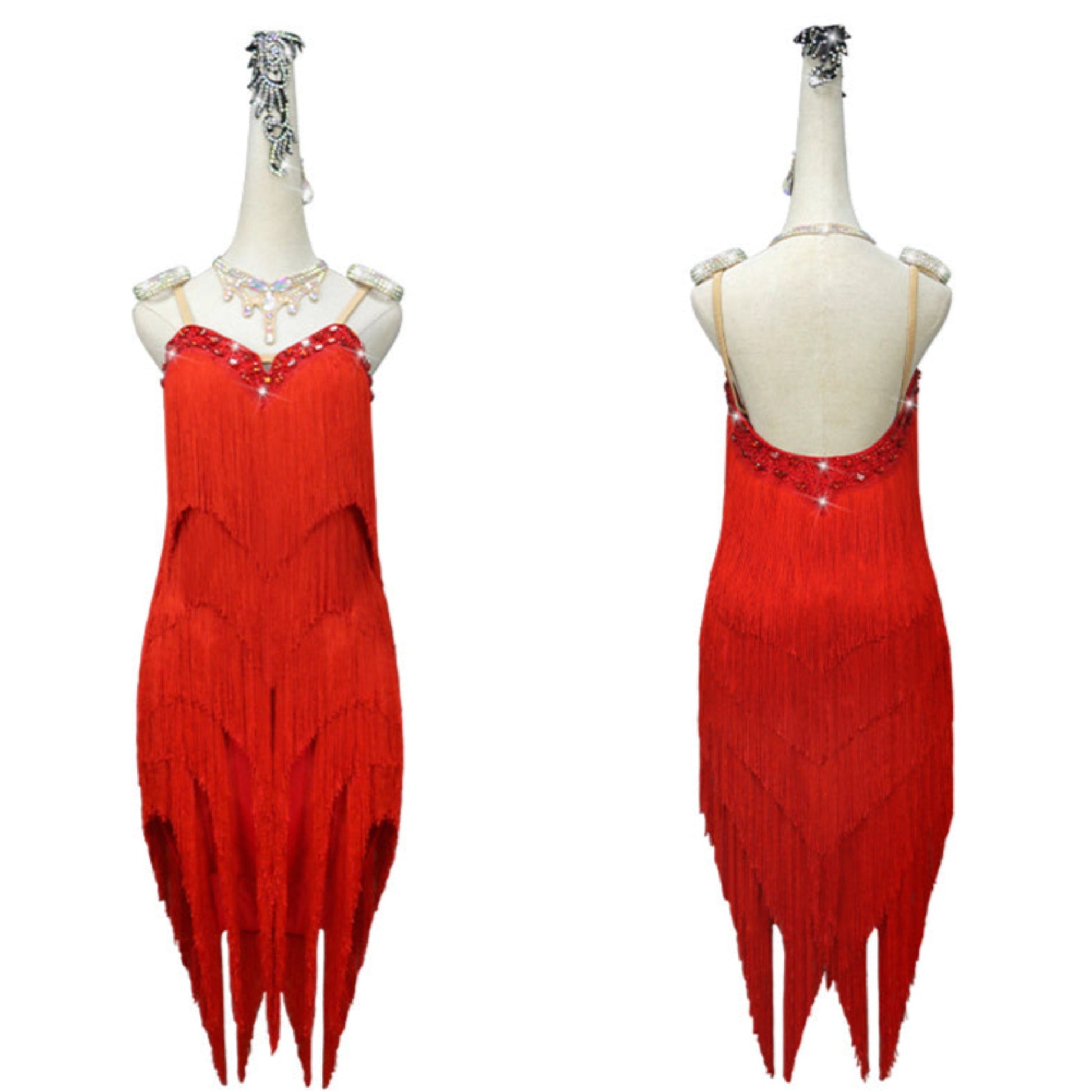 Red latin dress