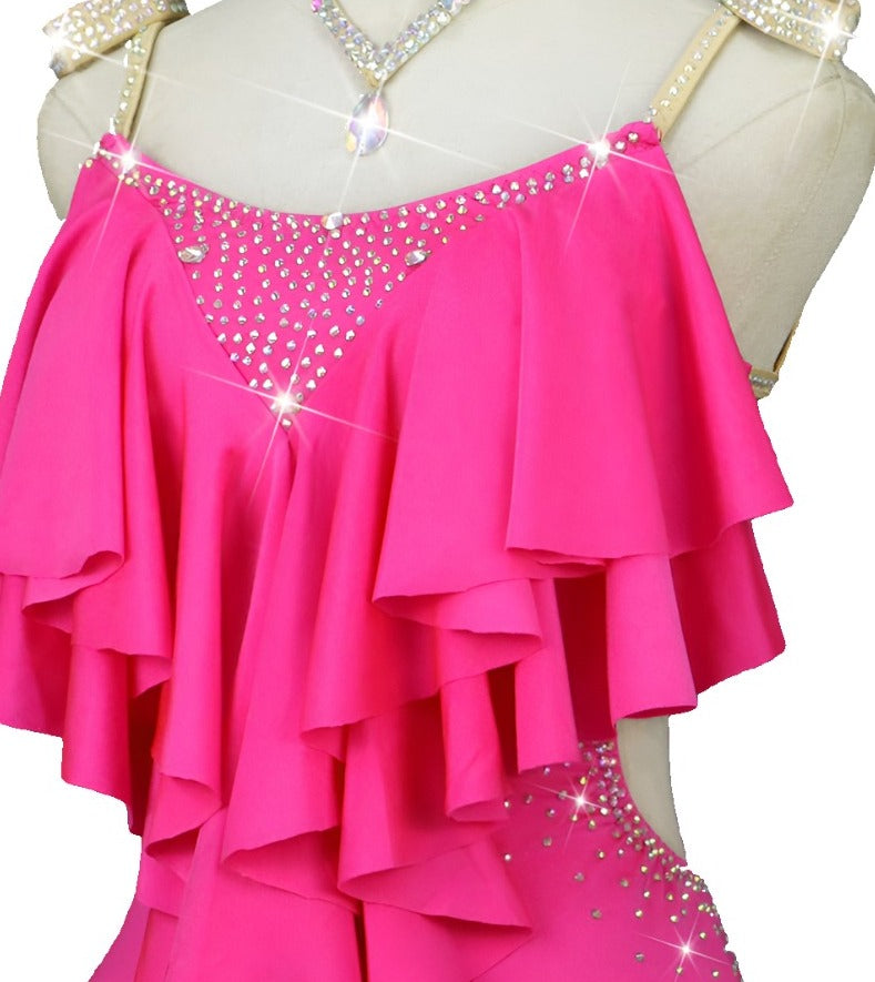 Latin Dance Dress | Custom - Made | QY24Dance Dressing