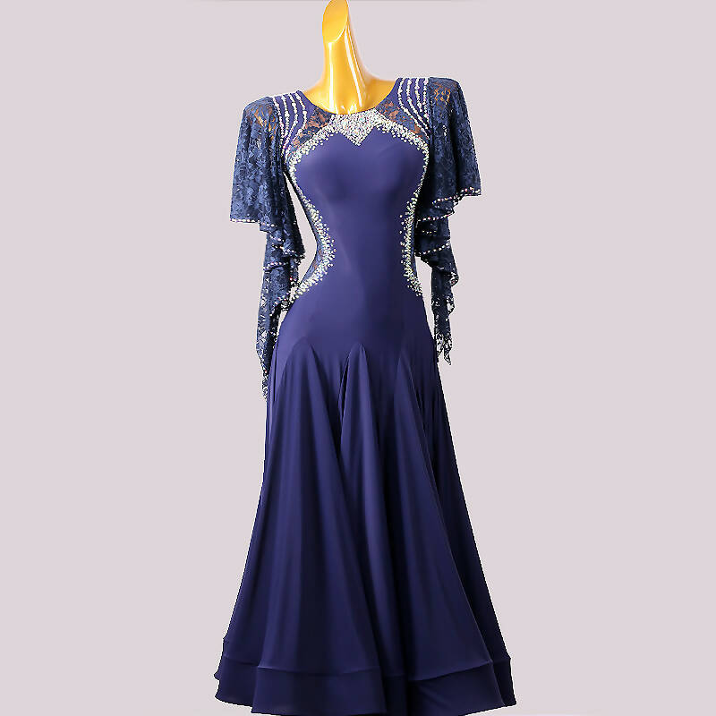 Elegant Euphoria Dress | Blue/Black | LXT895