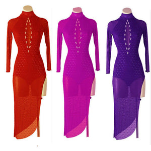 Open image in slideshow, Enchanting Elegance Latin Dress | Red/Purple/Royal Blue/Navy Blue/White/Pink | lq283

