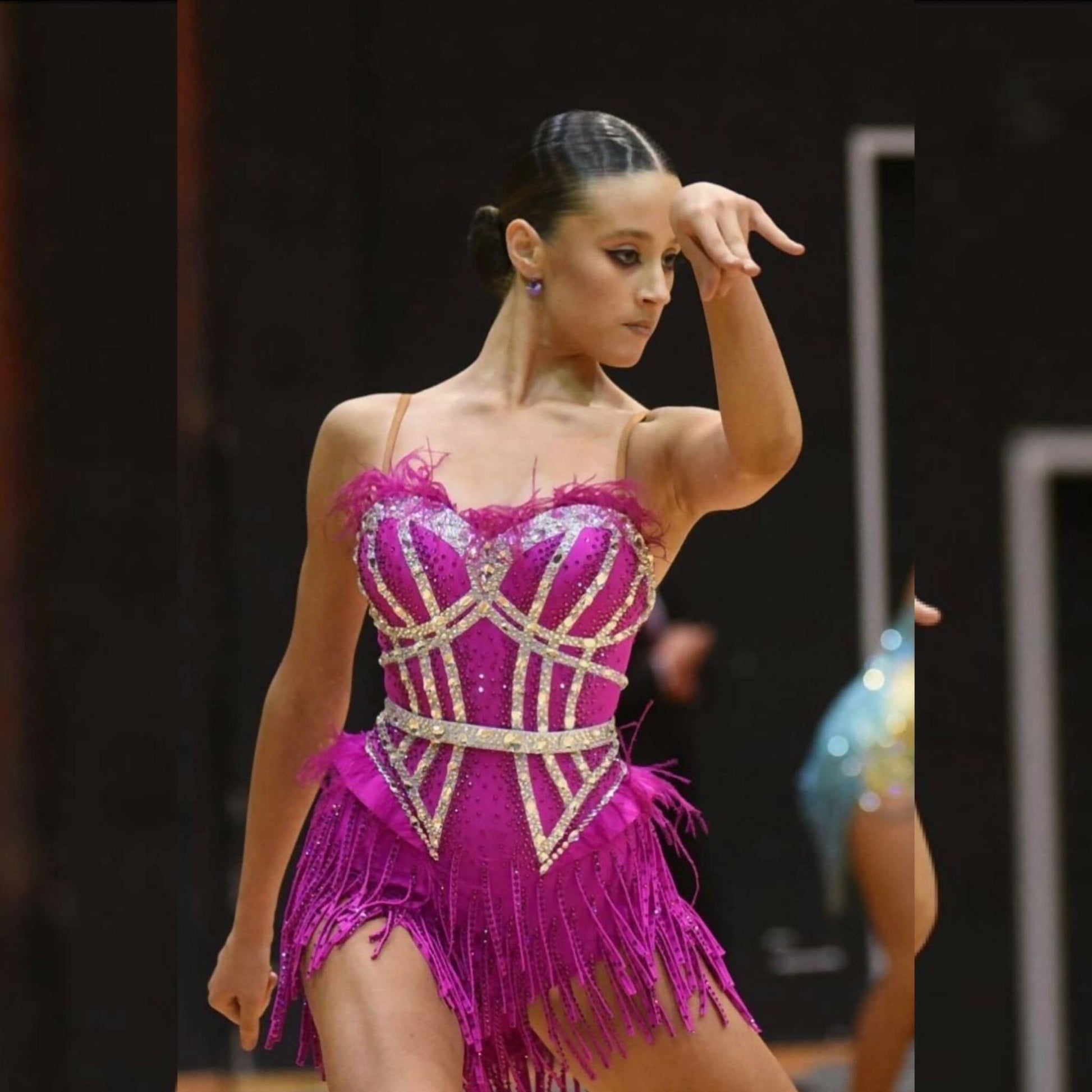 latin competition dresses, latin dress for sale, rhythm dress dress for sale, fringe dress