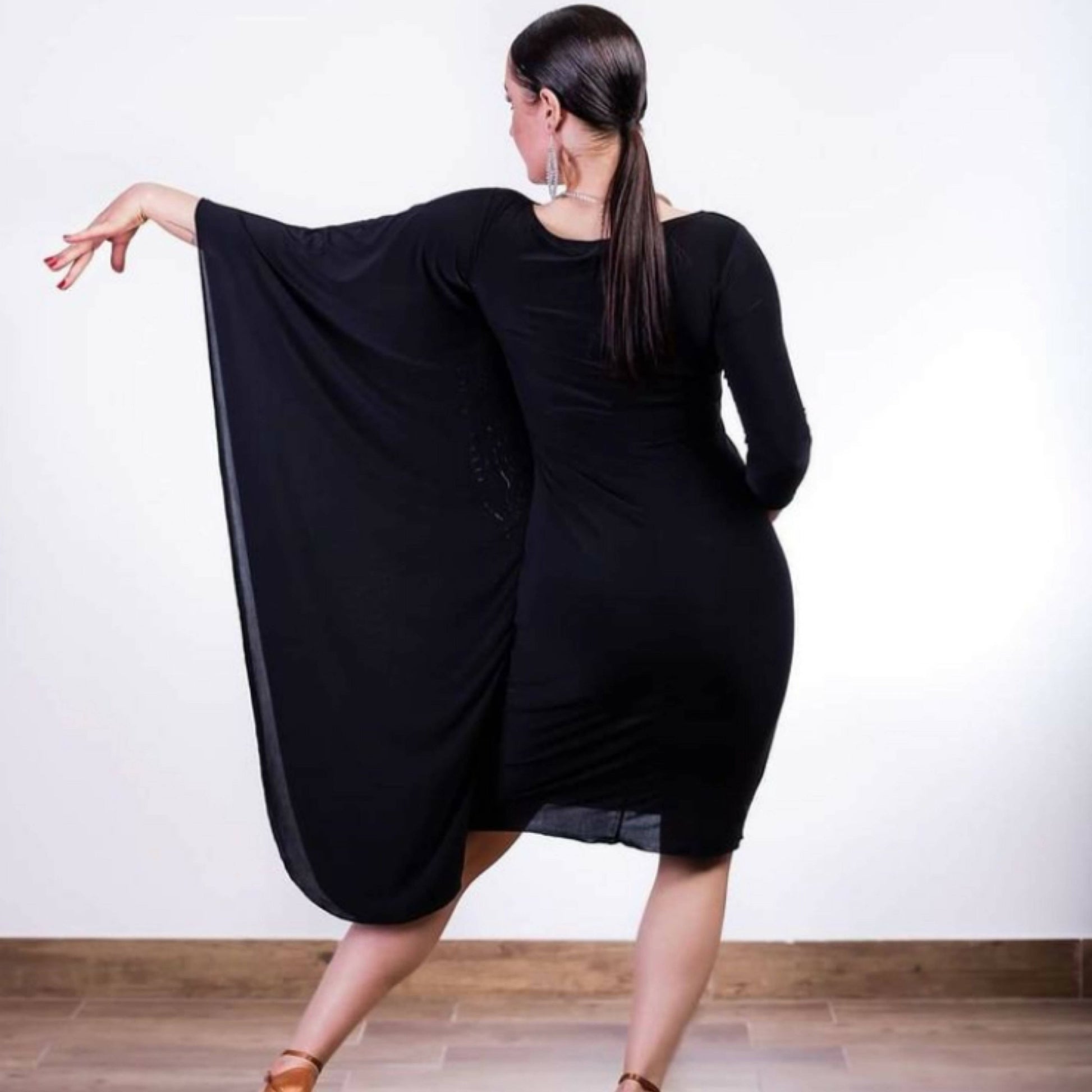 Latin Practice Wear   in black color by Senga Dancewear