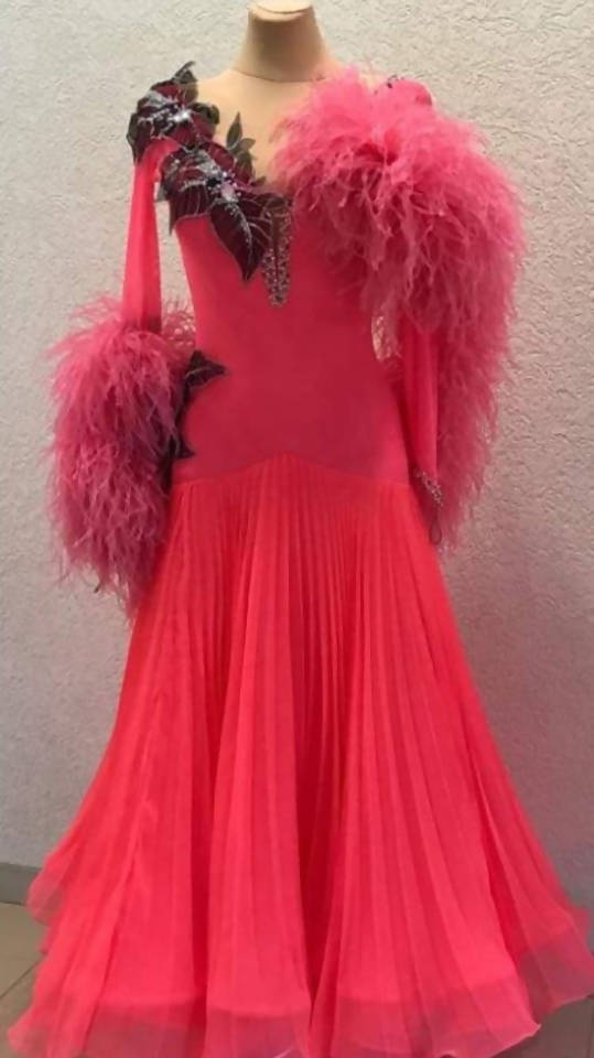 Ballroom Pink Salmon dress – Dance Dressing