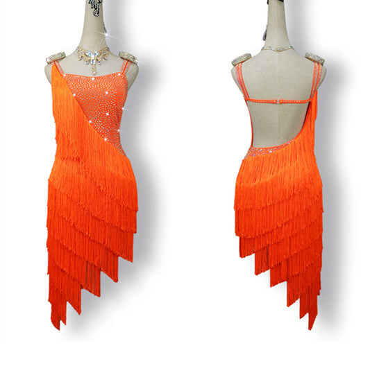 Latin Dance Dress | Custom - Made | QY36