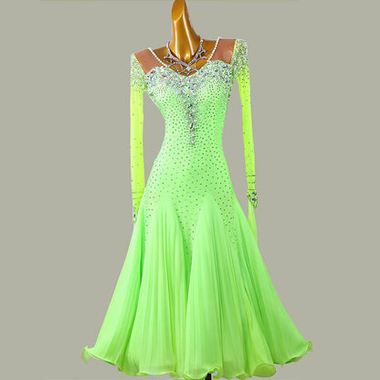 Elegant Shine Green Ballroom Dress | LXT870