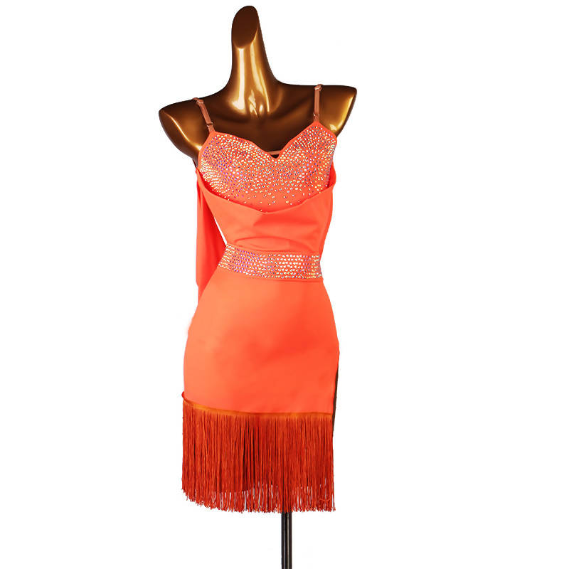 Orange latin dress